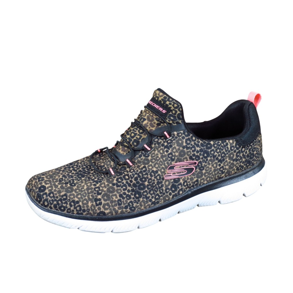 Skechers Summits Women Sneaker Size 12 Walking Training Leopard Print 149509 LPD